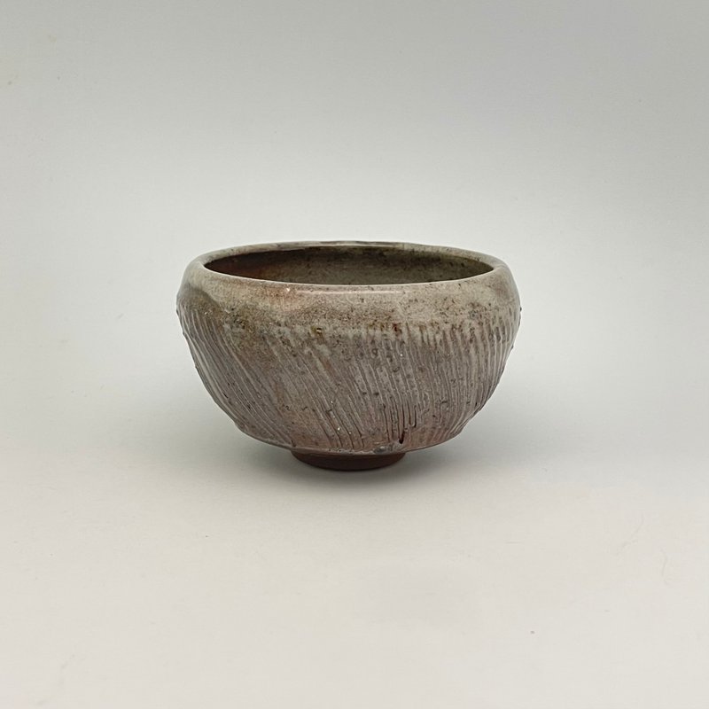 柴燒志野釉茶碗 - 茶壺/茶杯/茶具 - 陶 卡其色