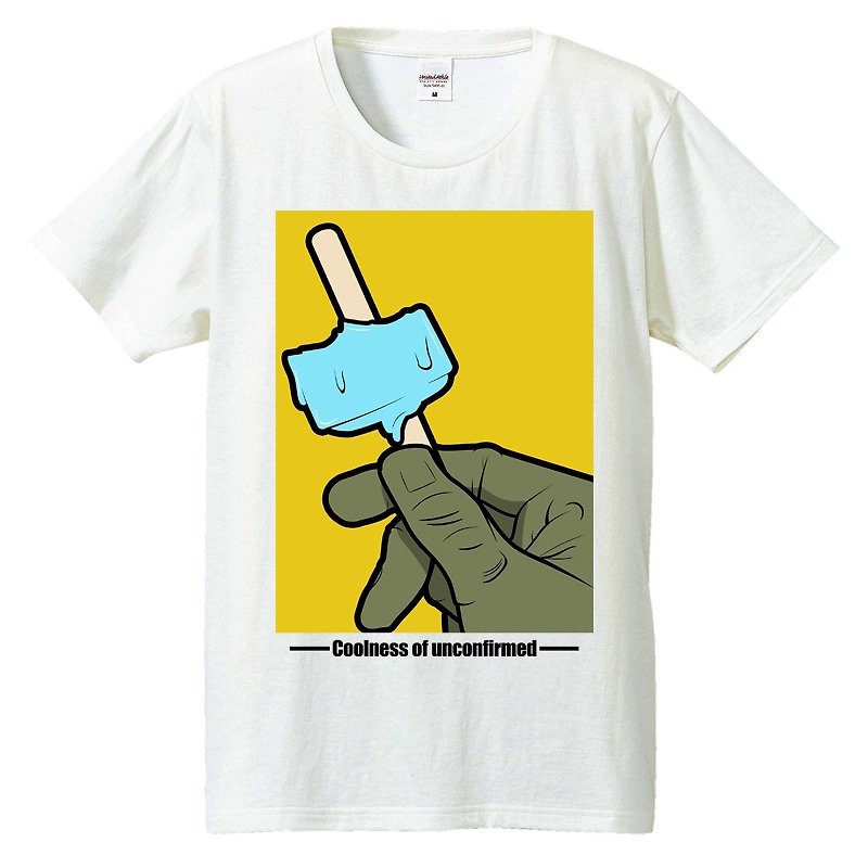 Tシャツ / alien IceCandy - 男 T 恤 - 棉．麻 白色