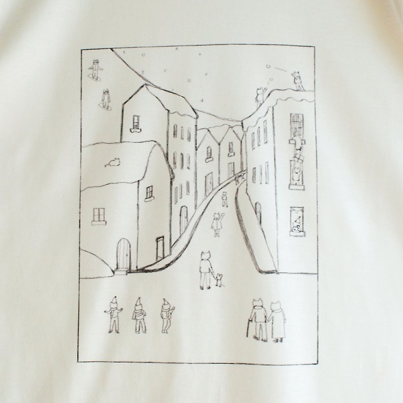 cat town print t-shirt - Women's T-Shirts - Polyester 
