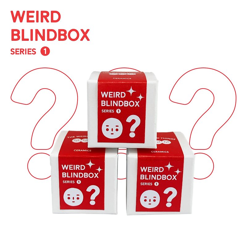 WEIRD BLINDBOX SERIES 1 陶瓷盲盒 - 裝飾/擺設  - 陶 紅色