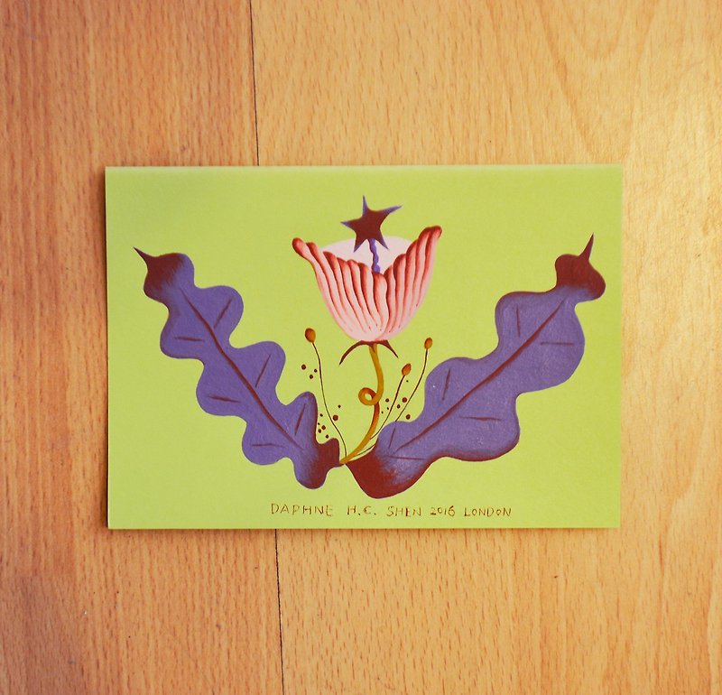 Imagine waves purple fairy custom card - สมุดบันทึก/สมุดปฏิทิน - กระดาษ สีม่วง