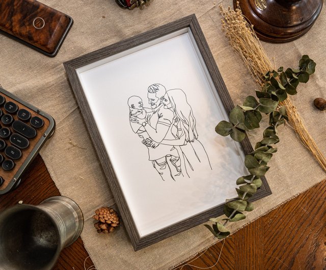 Custom Drawn Family of the Bride Gift