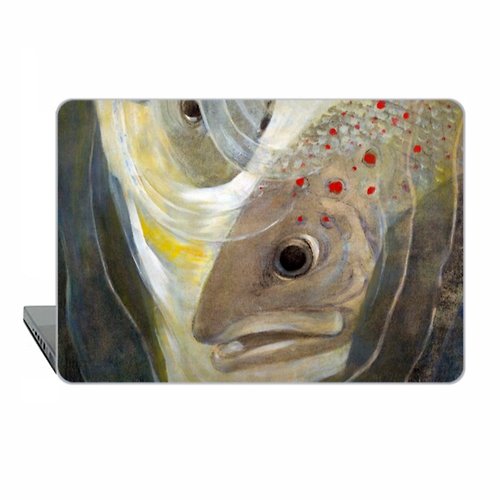 ModCases Macbook case MacBook Air MacBook Pro Retina MacBook Pro hard case fish art 1834
