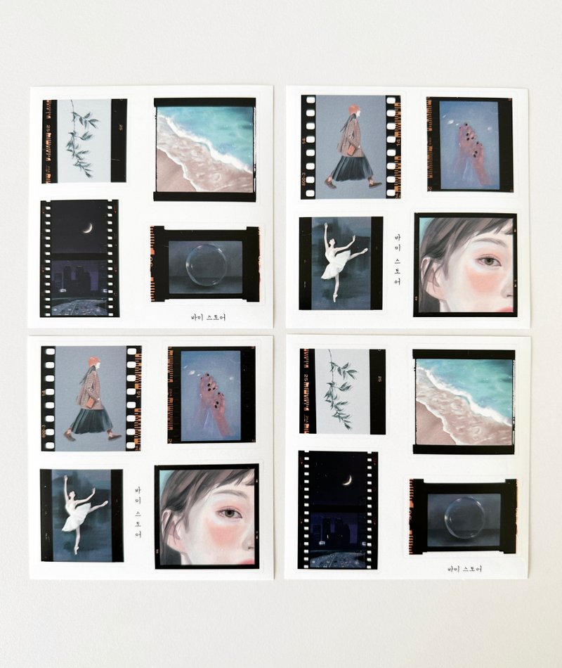 film frame stickers - 貼紙 - 其他材質 透明