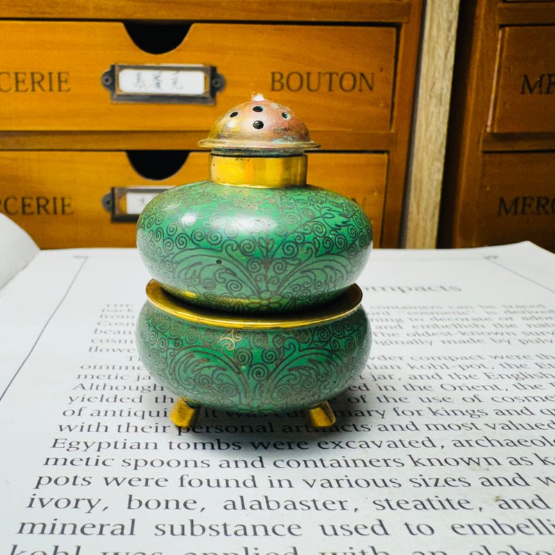 Cloisonné Pepper Pot and Salt Cellar from the early Republic of China era - อื่นๆ - โลหะ 