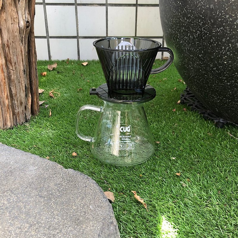樹脂 咖啡壺/咖啡器具 灰色 - IOI咖啡濾杯組 2-4cup－鐵灰 (無附濾紙)
