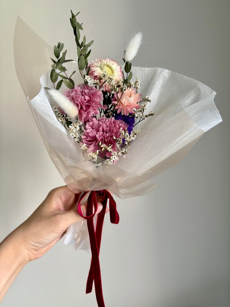 康乃馨永生小花束 24小時出貨∣情人節.生日禮物 - 擺飾/家飾品 - 植物．花 藍色