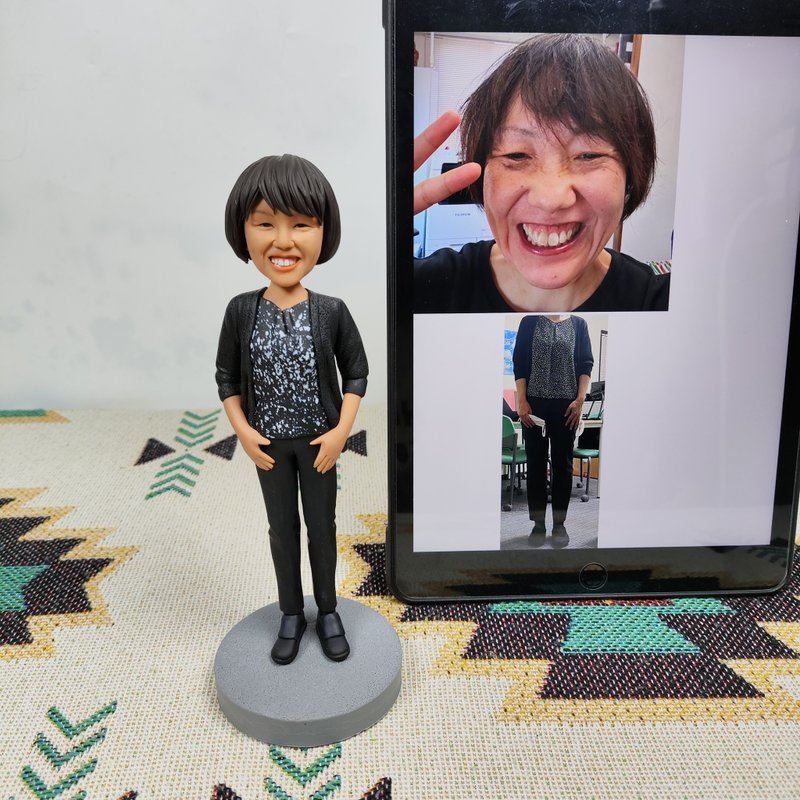 客制化人物公仔 人偶 3D人像畫 似顏繪 肖像 定制 生日 紀念 禮物 - 公仔/玩偶 - 黏土 多色