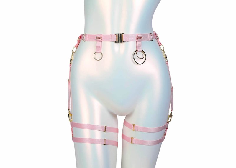 Halo Belt and Garters Set Pink - 其他 - 其他材質 粉紅色