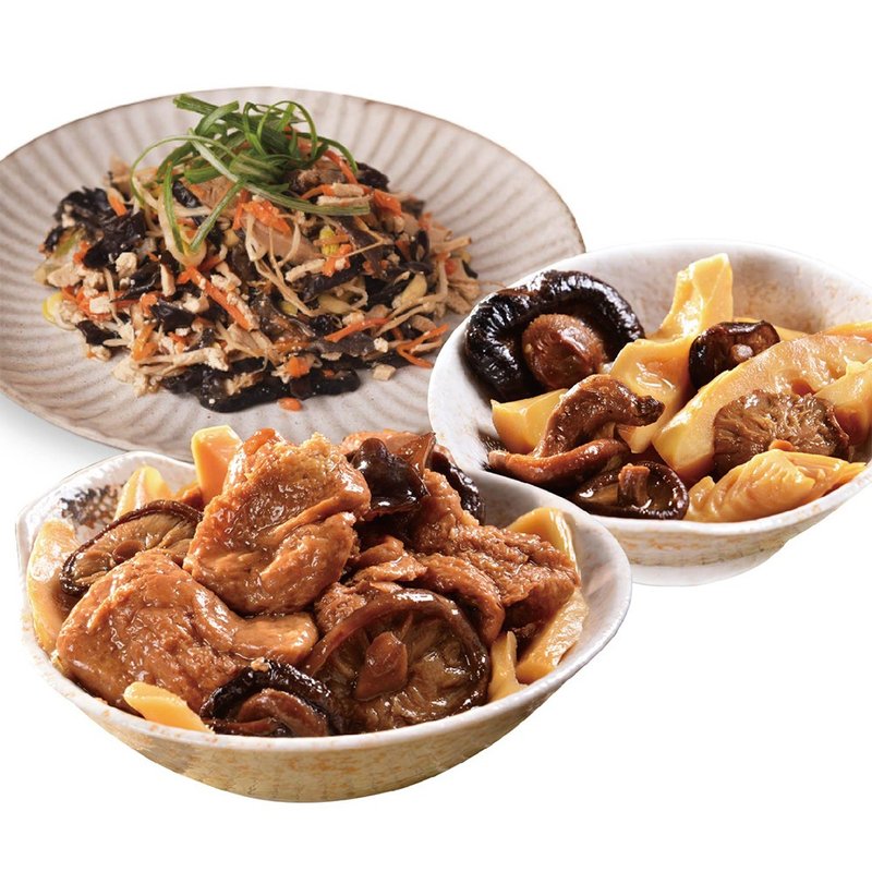 New Year Dishes Pre-Order [Good Food Starter] Nanmen Hexi Three Dishes (Vegetarian) - Prepared Foods - Other Materials Khaki