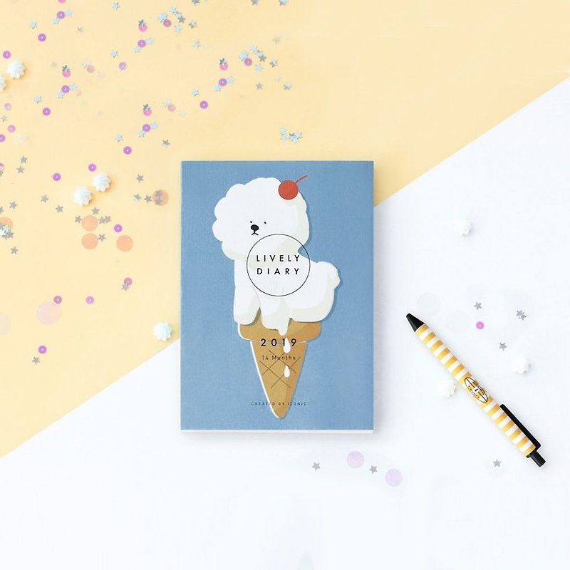 ICONIC 2019 Youth Totem Zhou Zhi (Time Limit) - Ice Cream, ICO53481 - Notebooks & Journals - Paper Blue