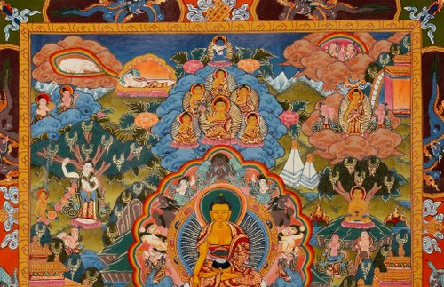 ブッダの絵画 神々しいお姿のブッダの絵画 - リゾートインテリア・アンジン