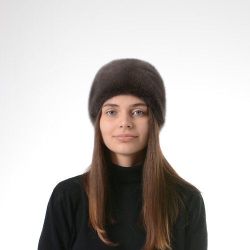 FurStyleUA Women's Winter Fur Hat Luxury Soft Real Fur Mink Hats