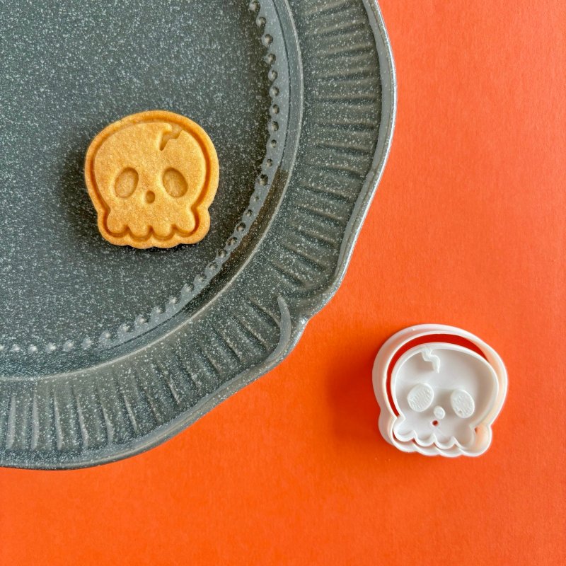 【クッキー型】ドクロ　ハロウィン - 廚具 - 塑膠 