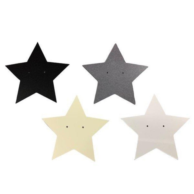 ピアス台紙 スター L LOGO入れ無料 国産 50枚 4color - 居家收納/收納盒/儲物盒 - 紙 黑色