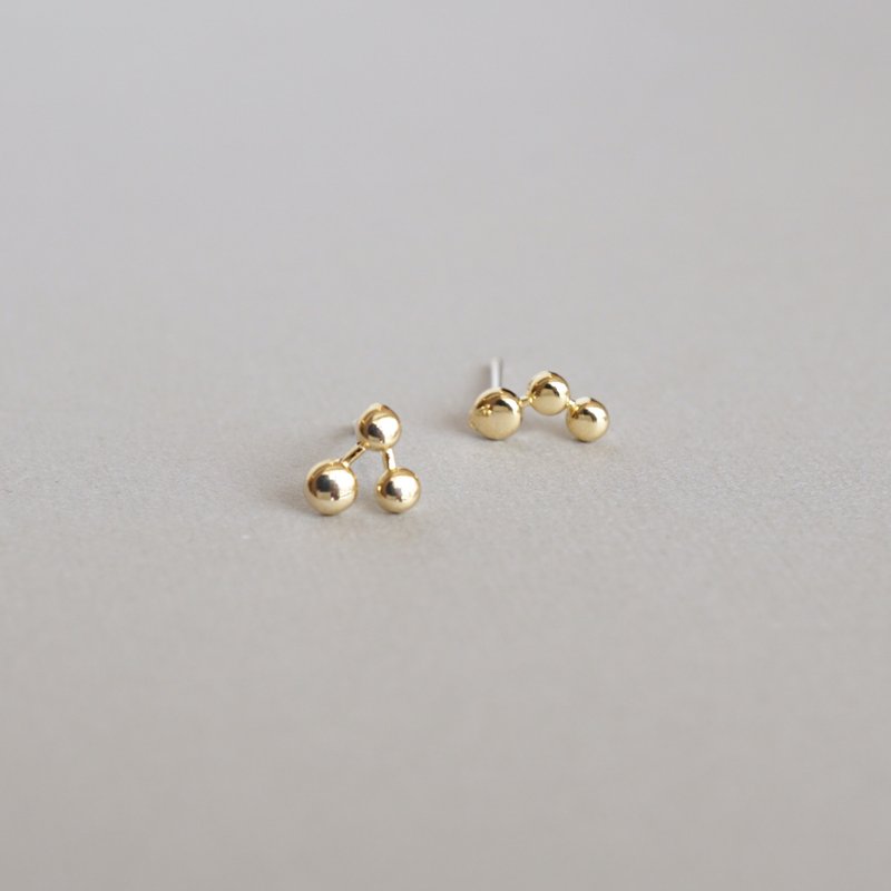 Starlet Asymmetrical Earrings / Clip on Clip-On - ต่างหู - โลหะ หลากหลายสี