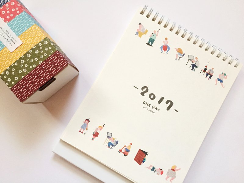 Yellow nose one day calendar 2017 desk calendar (3 or more subscript area) - ปฏิทิน - กระดาษ ขาว