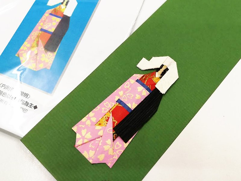Washi doll bookmark DIY material package B-1 003 Xiaoxia (2 sets included) - Other - Paper 