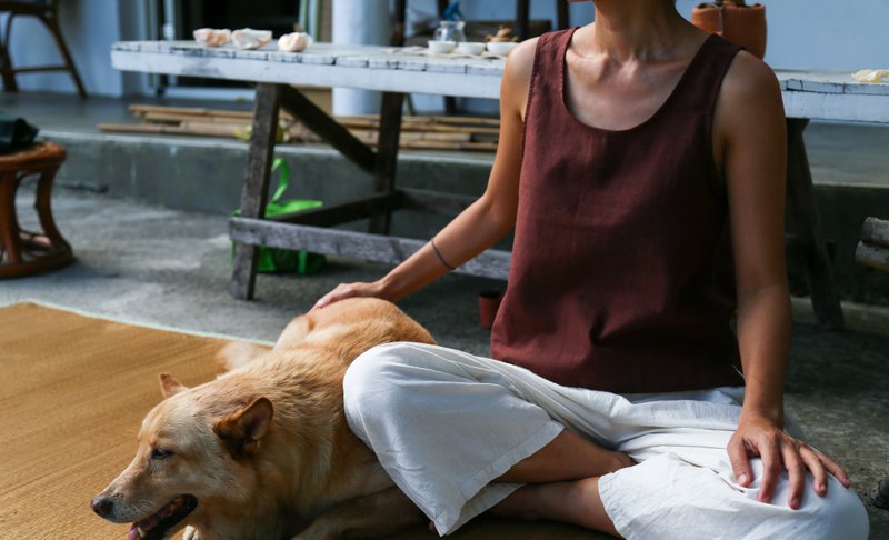 Linen and linen vest S - Women's Vests - Cotton & Hemp 