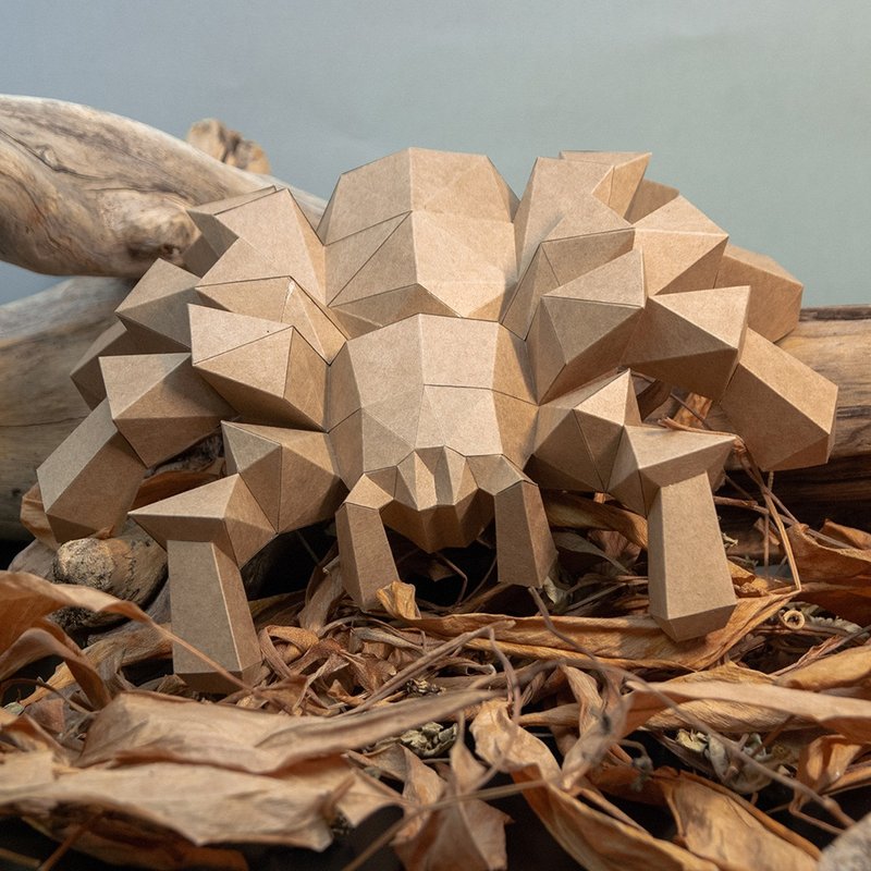 デザインDIY手作り3Dペーパーモデルハンギング昆虫シリーズ-スパイダー（4色オプション） - 人形・フィギュア - 紙 カーキ