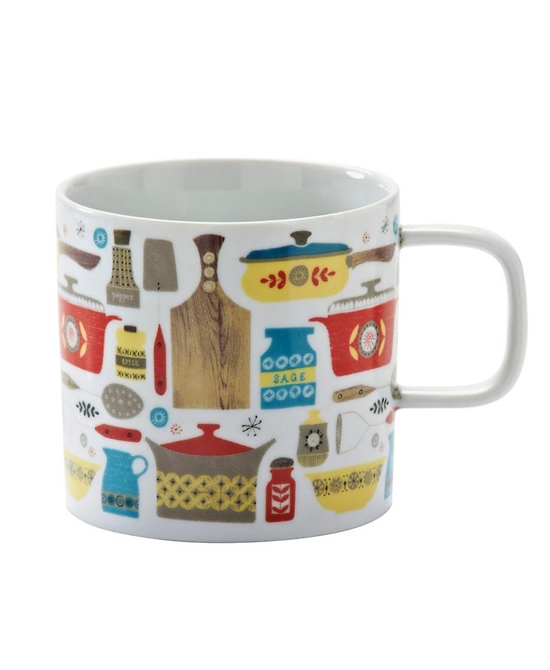 SUSS-British Rayware Nordic family props design mug (pot series)-spot - Mugs - Pottery Multicolor