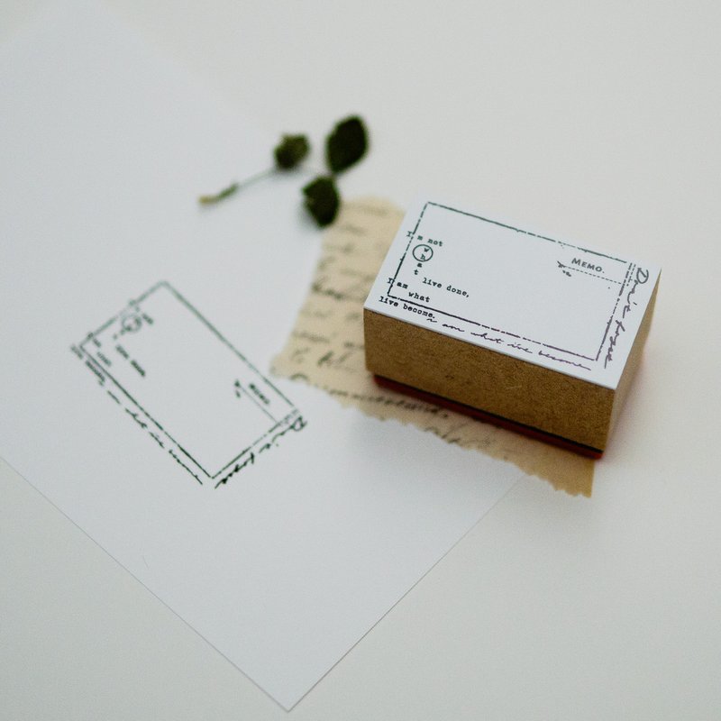 st67 Stamp Memo - Stamps & Stamp Pads - Wood 