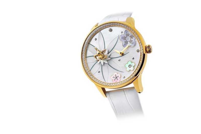 FouettéFlowerFairyIIIバレエウォッチ（全世界で99個限定） - 腕時計 - 貴金属 ホワイト
