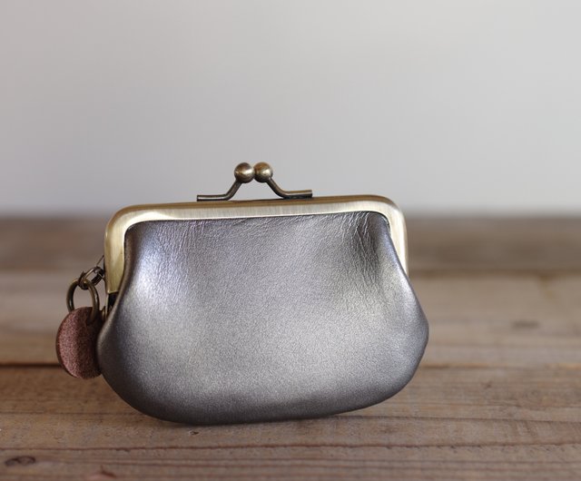 Leather Small Clasp Coin Purse leather Coin Purse Genuine 