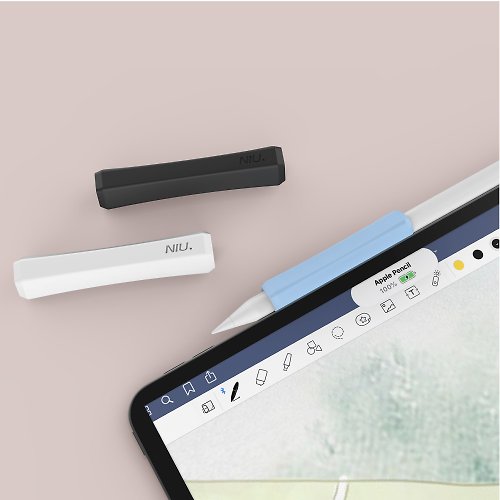 AHAStyle 官方品牌店 Apple Pencil 1&2代 提升手感 矽膠防滑握筆套 (可磁吸充電款)
