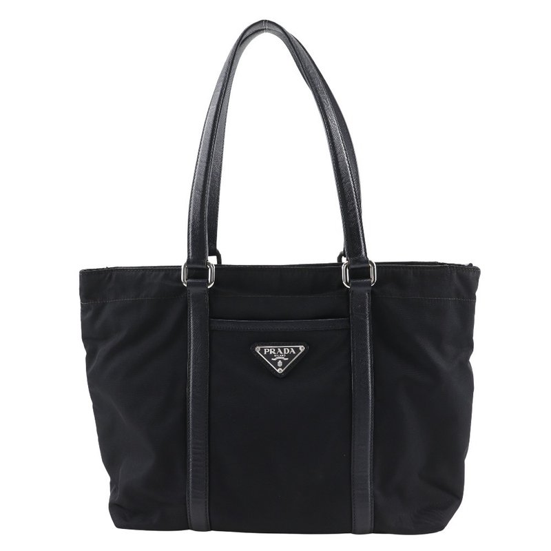 【日本直送】プラダ PRADA トートバッグ BR2311 ナイロン×レザー NERO 黒 レディース【中古】 - 手提包/手提袋 - 尼龍 黑色