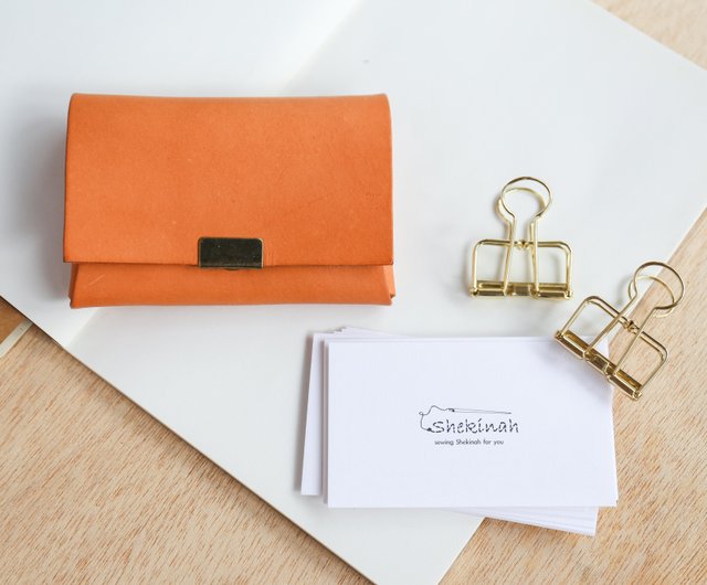 Shekinah Handmade Leather-Envelope Business Card Holder / Card