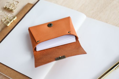 Shekinah Handmade Leather-Envelope Business Card Holder / Card Holder -  Shop shekinah Card Stands - Pinkoi