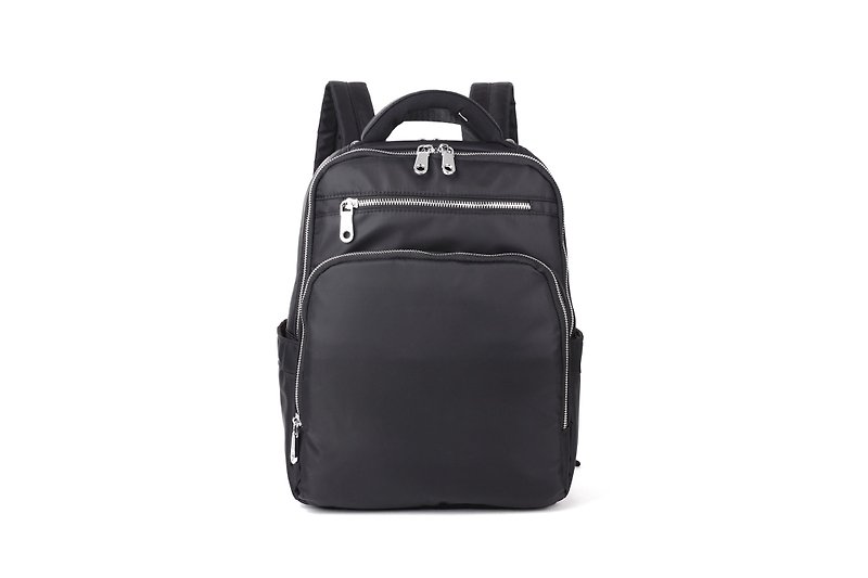 Simple business laptop backpack/travel backpack/computer bag-multicolor optional#1065 - กระเป๋าเป้สะพายหลัง - วัสดุกันนำ้ สีดำ