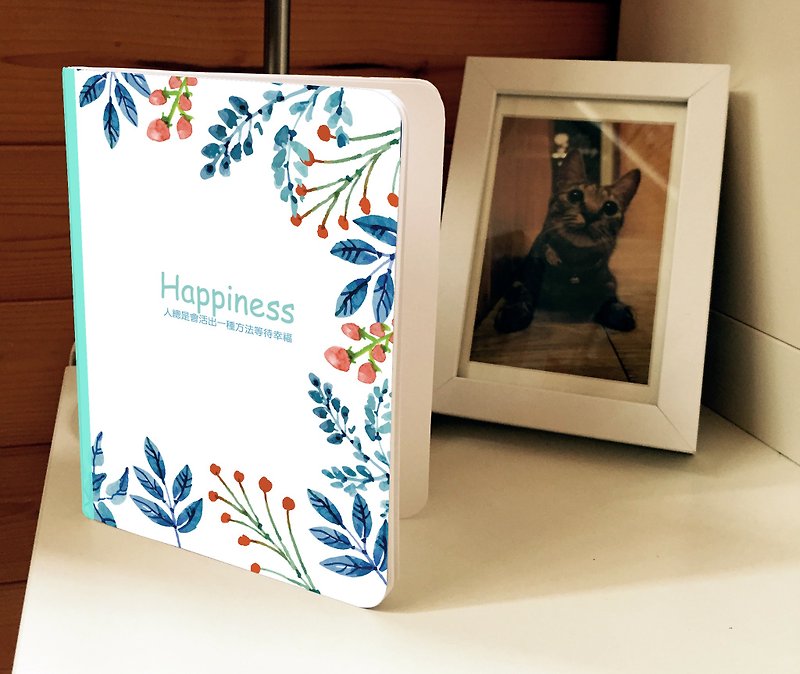 Rococo strawberry WELKIN hand-created travel notebook/seal book/notebook_blue flowers spread - สมุดบันทึก/สมุดปฏิทิน - กระดาษ 