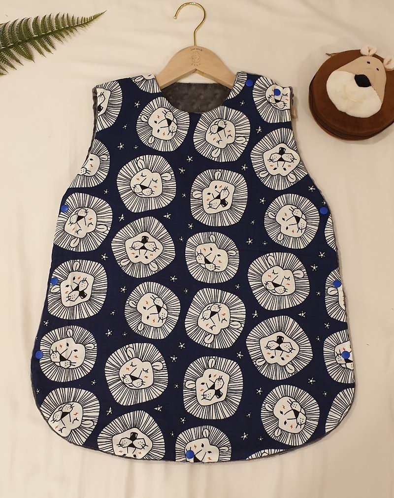 handmade baby anti kick quilt - ชุดทั้งตัว - ผ้าฝ้าย/ผ้าลินิน สีน้ำเงิน