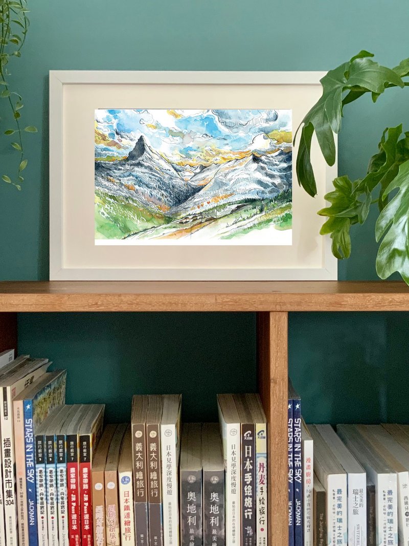 [Swiss Reproduction Painting] Matterhorn/Painter Wen Shaohui/You can enjoy 10% off by following our gallery - โปสเตอร์ - กระดาษ 