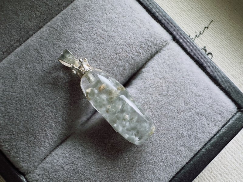 Blue Rabbit Hair Cluster Crystal Pendant - Soft Mist Galaxy · Breath of Serenity - Necklaces - Crystal 