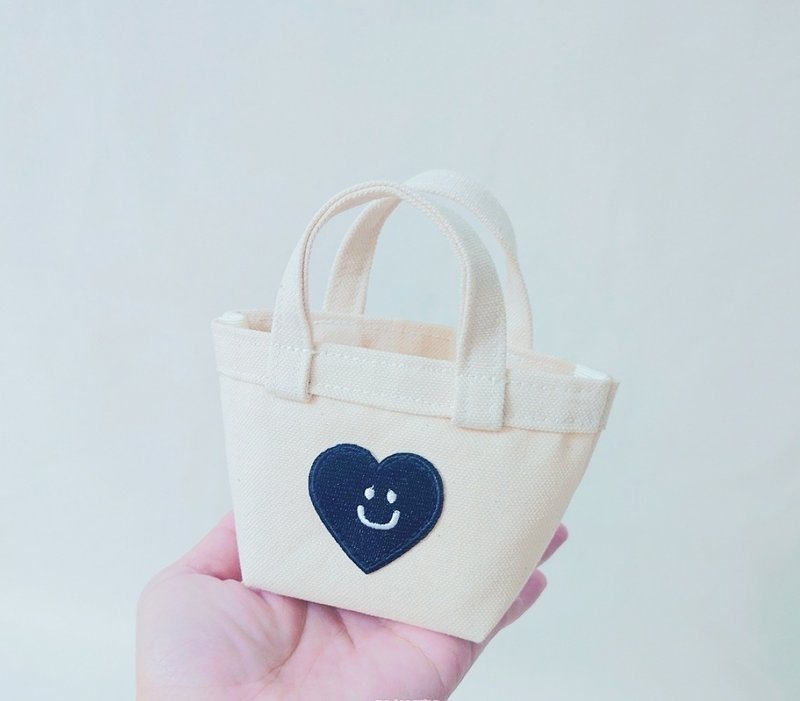 Muji style mini waste bag earphone bag cosmetic bag sundry bag - กระเป๋าเครื่องสำอาง - ผ้าฝ้าย/ผ้าลินิน ขาว