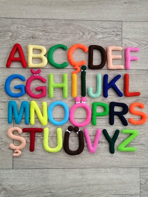 WorkshopLena Turkish Alphabet Learning Kit for Kids Soft Letters