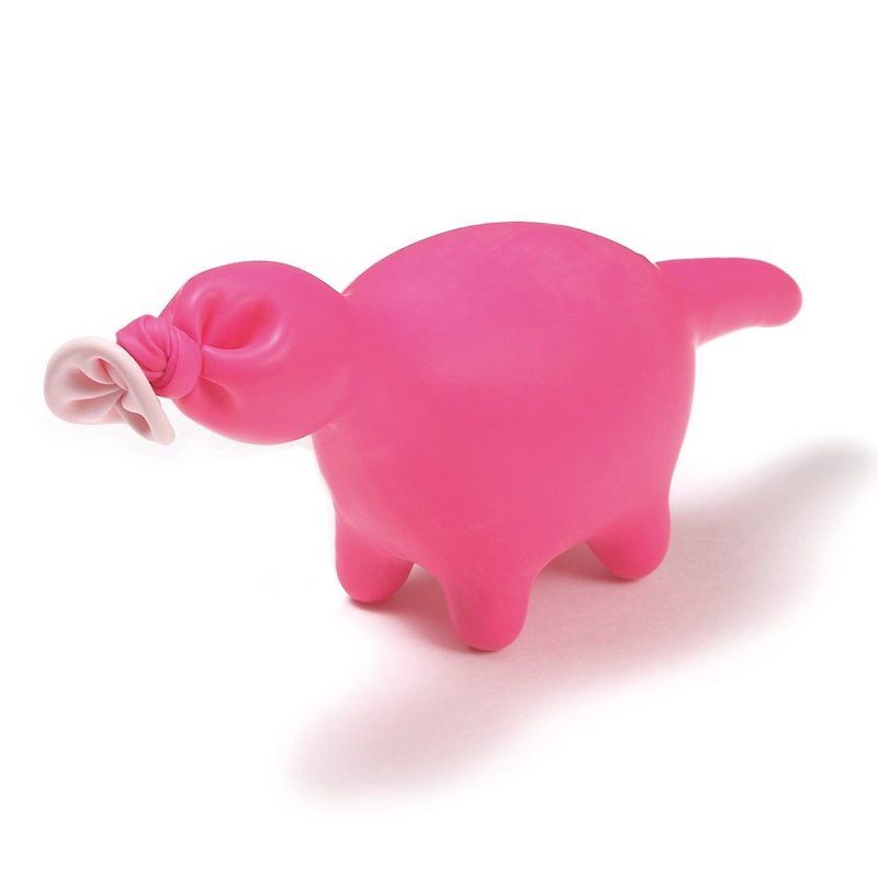 日本職人製作-紓壓療癒小物玩偶-小恐龍 (粉) - 裝飾/擺設  - 橡膠 粉紅色
