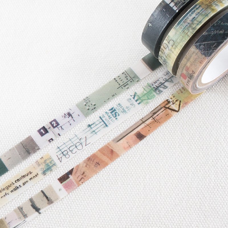 Chamilgarden Washi Tape-KUCHIBA (MTW-CH286) - มาสกิ้งเทป - กระดาษ สีกากี