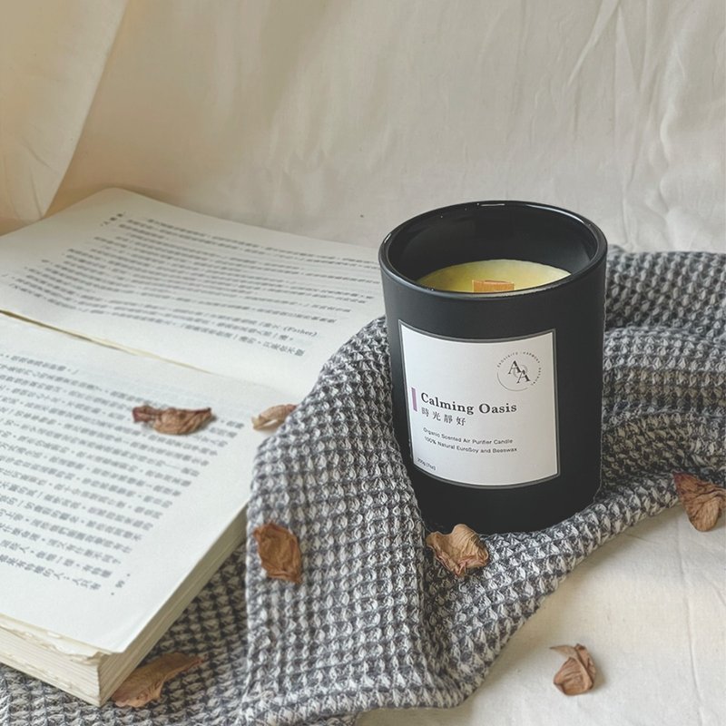 Time is quiet | Meditation and soothing French fir beeswax scented candle 200g - น้ำหอม - น้ำมันหอม 