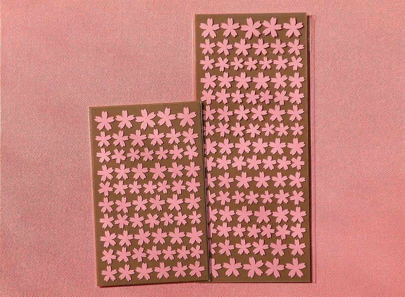 桜シール - シール - 防水素材 ピンク