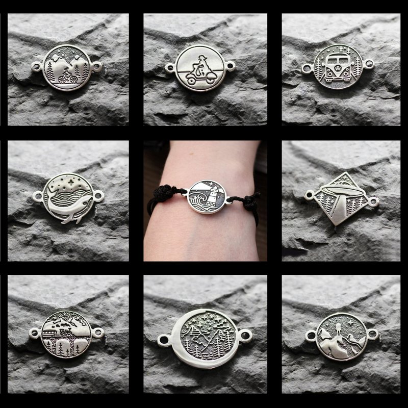 Any picture light romance symbol silver bracelet. 9 pictures available! - 手鍊/手環 - 純銀 銀色
