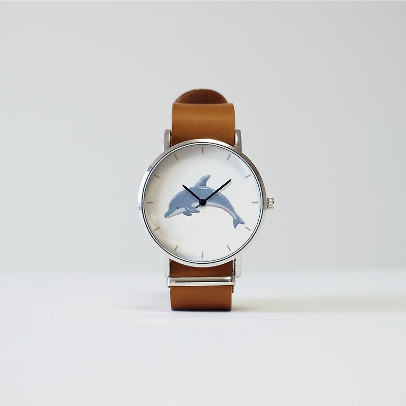 イルカの腕時計 - 女錶 - 其他金屬 藍色