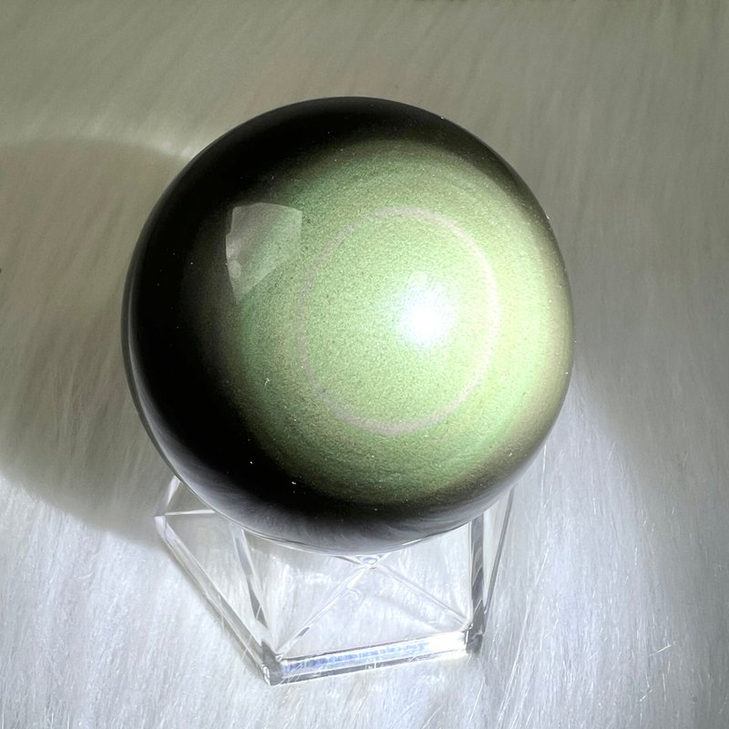 Colorful obsidian Stone| crystal | crystal ball | crystal ornaments - ของวางตกแต่ง - คริสตัล สีดำ