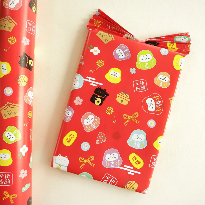和風達摩2K彩印包裝紙 SW-119 | 包裝 禮物 - 包裝材料/包裝紙 - 紙 