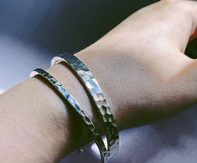 Ripple bracelet thin / wide two - Shop Lauds Bracelets - Pinkoi