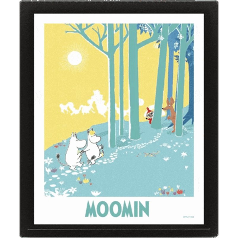 【Moomin】Forest Friends 3D Poster - Posters - Plastic Multicolor