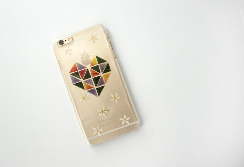 Pressed flower phone case | pattern series|pressed flower phone case - Phone Cases - Silicone Multicolor